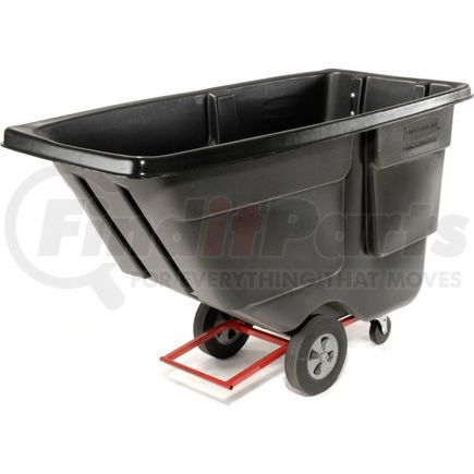 Rubbermaid FG131400BLA Rubbermaid&#174; Light Duty Plastic Tilt Truck, 1 Cu. Yd. Cap, 850 Lbs. Cap, Black