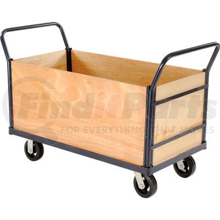 Global Industrial 241508 Global Industrial&#8482; Euro Truck with 4 Wood Sides & Deck 60 x 30 2000 Lb. Capacity