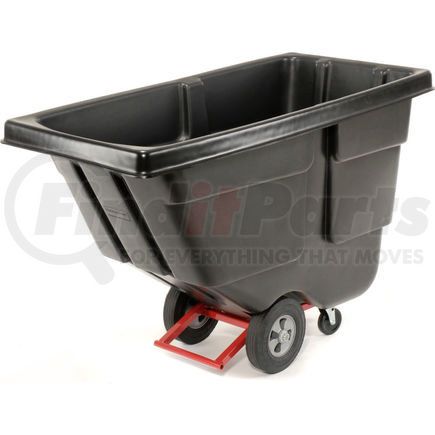 Rubbermaid FG130400BLA Rubbermaid&#174; Heavy Duty Plastic Tilt Truck, 1/2 Cu. Yd. Cap, 450 Lbs. Cap, Black