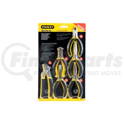 Stanley  84-079 Stanley 84-079 6 Piece Basic Miniature Plier Set (Long Nose, Diagonal, Tongue & Groove, End Cutter)