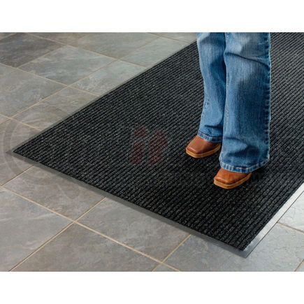 Apache 0103319024X6 Apache Mills Brush & Clean&#153; Entrance Mat 3/8" Thick 4' x 6' Charcoal