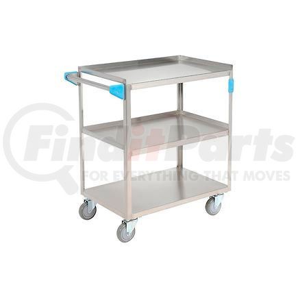 Carlisle UC3031827 Carlisle&#174; UC3031827 Stainless Steel Utility Transportation Cart 300 Lb. Cap. 3 Shelf 18x27