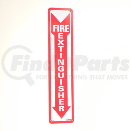 National Marker Company M23R Fire Extinguisher Sign - Vertical - Plastic