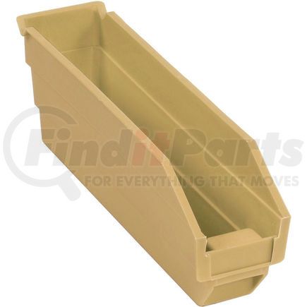 Quantum Storage Systems QSB100IV Global Industrial&#153; Plastic Nesting Storage Shelf Bin 2-3/4"W x 11-5/8"D x 4"H Beige