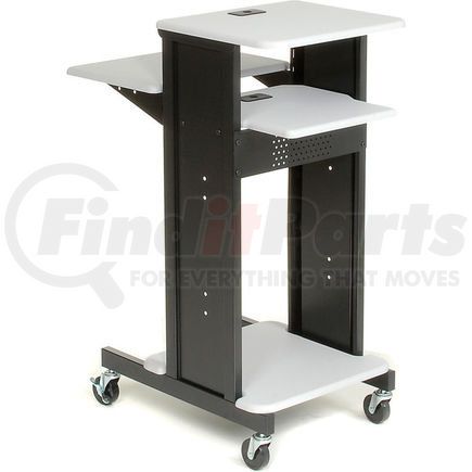 Global Industrial 89759 Global Industrial&#8482; Projector Presentation Cart - Gray/Black