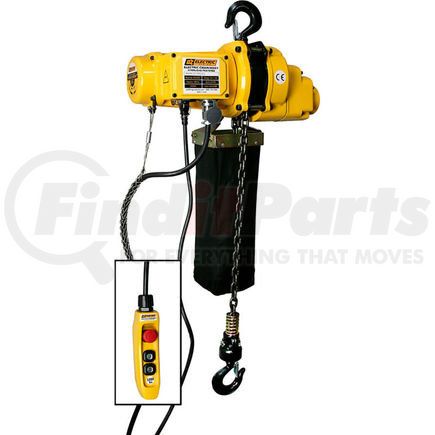 Oz Lifting Products OZ1000EC OZ Lifting 1/2 Ton Electric Chain Hoist, 20' Lift, 12.5 FPM, 110V