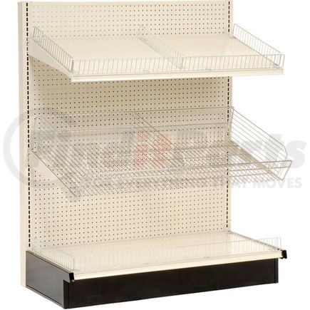 Lozier 796409 Lozier - Gondola Shelving, 36"W x 25"D x 54"H Single Side - Wall Starter