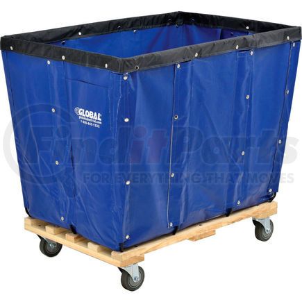 Global Industrial 800358BL Global Industrial&#8482; KD, 16 Bushel, Blue Vinyl Basket Bulk Truck