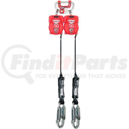 North Safety MFLC-3-Z7/9FT Miller&#174; Twin Turbo&#8482; G2 9'L Fall Protection System, Steel Snap Hooks, MFLC-3-Z7/9FT