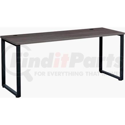 Hirsh Industries Inc 695590 Interion&#174; Open Plan Office Desk - 60"W x 24"D x 29"H - Charcoal Top with Black Legs