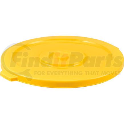 Global Industrial XDW-L32YL Global Industrial&#153; Plastic Trash Can Lid - 32 Gallon Yellow