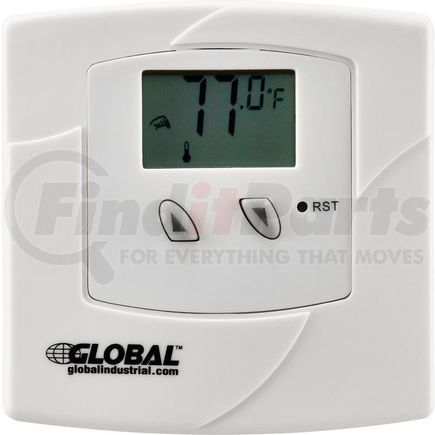 Global Industrial ET180 Global Industrial&#174; Non-Programmable Thermostat 24V Heat or Cool Only