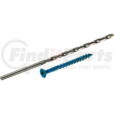 Itw Brands 24560 ITW Tapcon Concrete Anchor - 3/16 x 2-1/4" Phillips Flat Head - Pkg of 225 - 24560