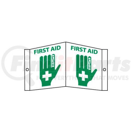 National Marker Company VS21W Facility Visi Sign - First Aid