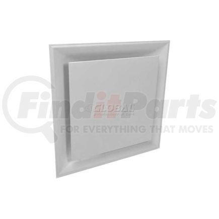 American Louver STR-PQ-8W American Louver Stratus Plaque Diffuser With 8" Neck, White, STR-PQ-8W