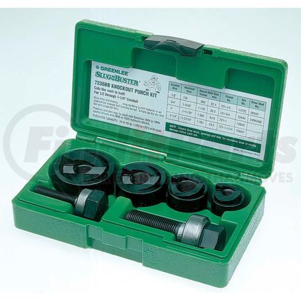 Greenlee Tools 7235BB Greenlee&#174; 7235BB Slugbuster&#174; Punch & Die Set,1/2 To 1-1/4