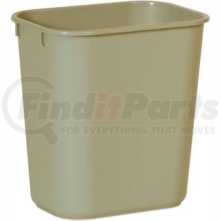 Rubbermaid FG295500BEIG Rubbermaid&#174; Soft Molded Plastic Wastebasket - 13-5/8 Qt.