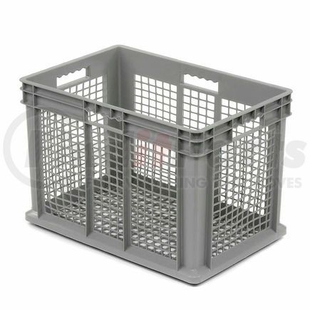 Akro Mils 37616GREYGBL Global Industrial&#153; Mesh Straight Wall Container, 23-3/4"Lx15-3/4"Wx16-1/8"H, Gray