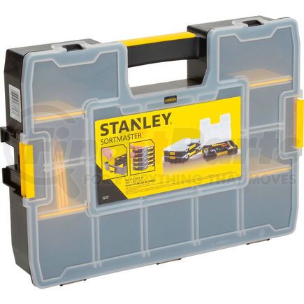 Stanley  STST14027 Stanley STST14027 SortMaster 17-3/8"x13"x3-1/2" 17-Compartment Stackable Small Parts Organizer