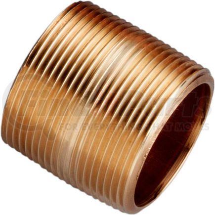 Merit Brass 2024-001* 1-1/2 In. X 1-3/4 In. Lead Free Seamless Red Brass Pipe Nipple - 140 PSI - Sch. 40 - Domestic