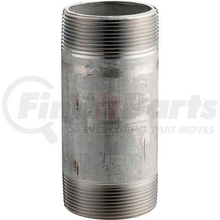 Merit Brass 4024-450 1-1/2 In. X 4-1/2 In. 304 Stainless Steel Pipe Nipple - 16168 PSI - Sch. 40 - Domestic