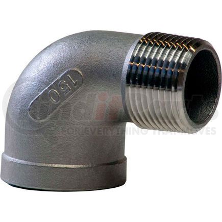 Merit Brass K403-24 1-1/2 In. 304 Stainless Steel 90 Degree Street Elbow - MNPT X FNPT - Class 150 - 300 PSI - Import