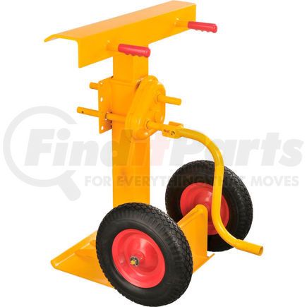 Global Industrial 985433 Global Industrial&#153, Hand Crank Trailer Stand, Semi-Pneumatic Wheels, 100,000 Lb. Static Cap. 