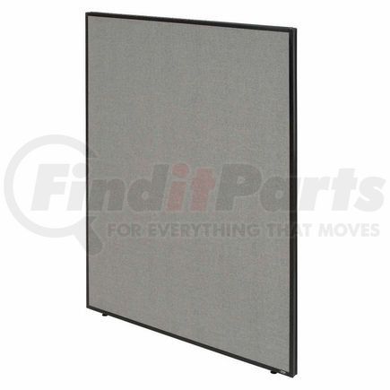 Global Industrial 238638GY Interion® Office Partition Panel, 48-1/4"W x 72"H, Gray