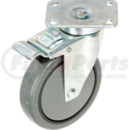 Casters, Wheels & Industrial Handling 899-5TB Faultless Total Lock Swivel Plate Caster 899-5TB 5" Polyurethane Wheel