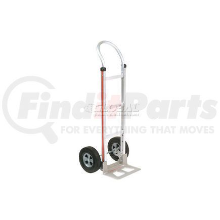 Global Industrial 277010 Magliner&#174; Aluminum Hand Truck Curved Handle Semi-Pneumatic Wheels