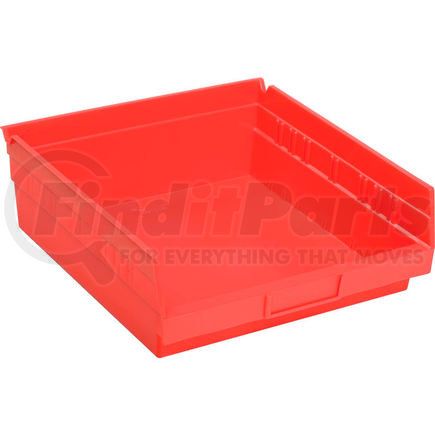 Quantum Storage Systems QSB109RD Global Industrial&#153; Plastic Nesting Storage Shelf Bin 11-1/8"W x 11-5/8"D x 4"H Red