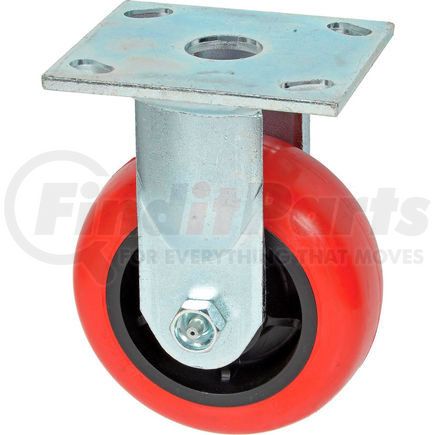 Casters, Wheels & Industrial Handling 3498-5 Faultless Rigid Plate Caster 3498-5 5" Polyurethane Wheel