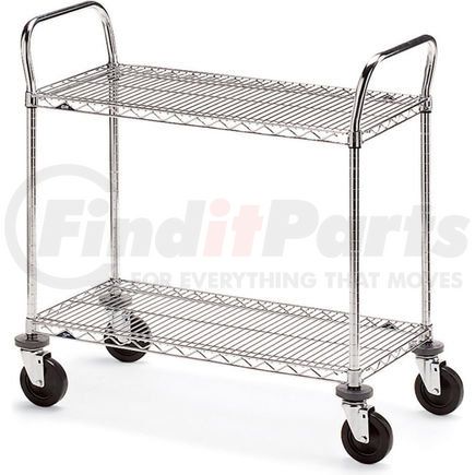 Metro 5450400 Metro Two-Shelf Wire Carts - 60" Wx18" D Shelf