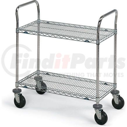 Metro 5432100 Metro&#174; SUPER ERECTA&#174; Stainless Steel Wire Utility Carts - 36" Wx24" D Shelf