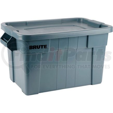 Rubbermaid FG9S3100GRAY Rubbermaid 20 Gallon Brute Tote with Lid FG9S3100GRAY - 27-7/8 x 17-3/8 x 15-1/8 - Gray