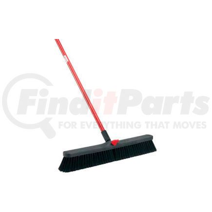 Libman Company 801 Libman Commercial Push Broom with Resin Block - 24 - Fine-Duty Bristles - 801