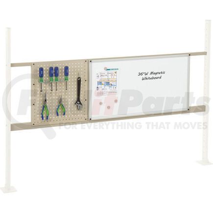 Global Industrial 319172TN Global Industrial&#153; Panel Kit for 72"W Workbench 18"W Pegboard & 36"W Whiteboard, Mount Rail TN