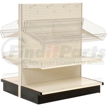 Lozier 796453 Lozier - Gondola Shelving, 36"W x 47"D x 84"H Double Side - Aisle Starter