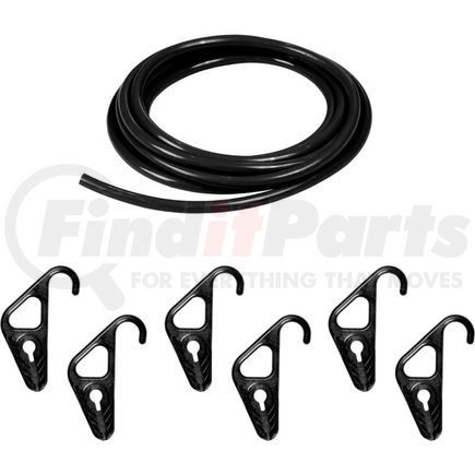 The Better Bungee BBR10516BK The Better Bungee&#153; BBR10516BK Bungee Kit - 10 ft. x 5/16" Cords & 6 Adjustable Hooks - Black