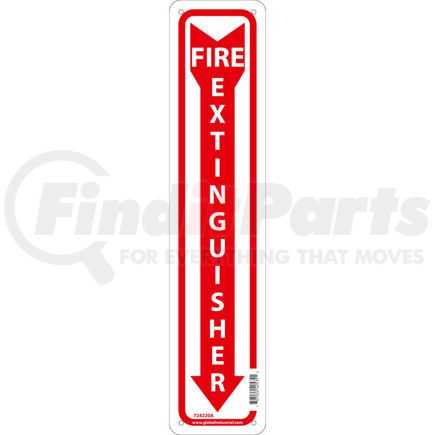 National Marker Company GLOM23A Global Industrial&#8482; Fire Extinguisher Sign, 18x4, Aluminum