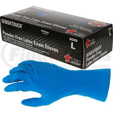 MCR Safety 5049L Sensatouch&#8482; Disposable Gloves 11 mil Latex, 12 Inch and Powder Free Medical Grade L