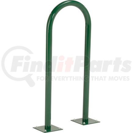 Global Industrial 442804MGN Global Industrial&#8482; U-Rack Bike Rack, Green, 2-Bike, Flange Mount