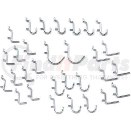 Global Industrial 778CP81 Global Industrial&#8482; 30 Piece Peg Hook Set (Small Hooks)