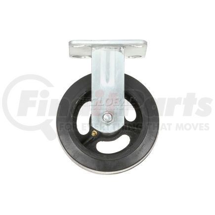 Global Industrial 63-6ML Global Industrial™ Heavy Duty Rigid Plate Caster 6" Mold-on Rubber Wheel 500 lb. Capacity