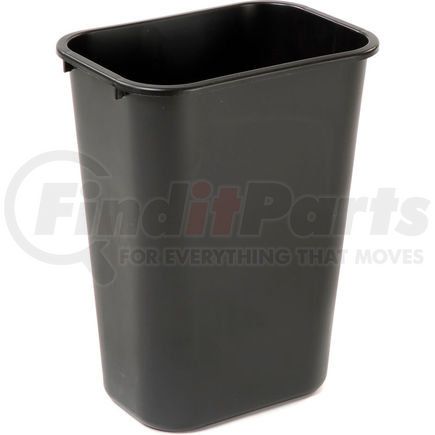 Rubbermaid FG295700BLA 10 Gallon Rubbermaid Plastic Wastebasket - Black