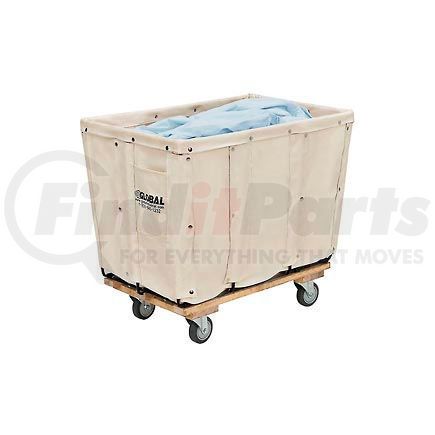 Global Industrial 241302 Global Industrial&#153; Canvas Basket Truck, 8 Bushel Capacity, Assembled