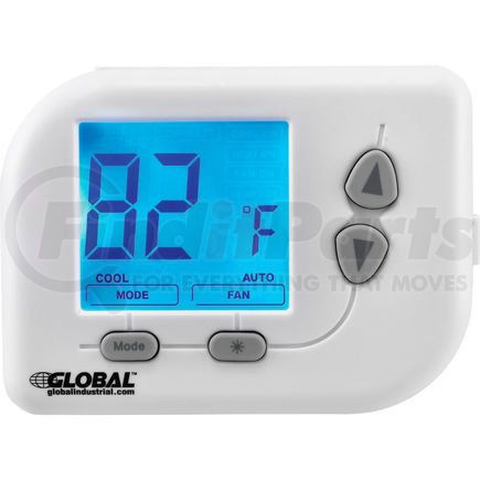 Global Industrial WT030 Global Industrial&#174; Programmable Thermostat, Heat, Cool, Off Mode, 5-1-1 Programmable