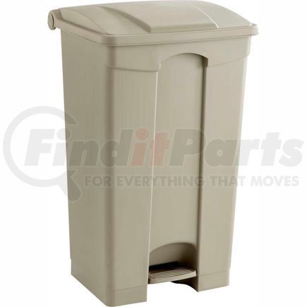 Safco 9923TN Safco&#174; Plastic Step-On Receptacle- 23 Gallon Beige - 9923TN