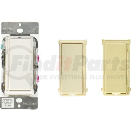 Leviton DS710-10Z Leviton DS710-10Z Decora Rocker Slide Dimmer, Use w/ LED/Mark 7 Dim Fixtures, 0-10V, WH-IV-LT Almond