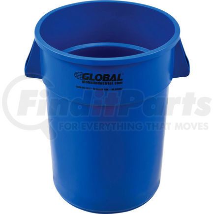 Global Industrial XDW-44BL Global Industrial&#153; Plastic Trash Can - 44 Gallon Blue